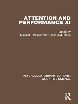 cover image of Attention and Performance XI